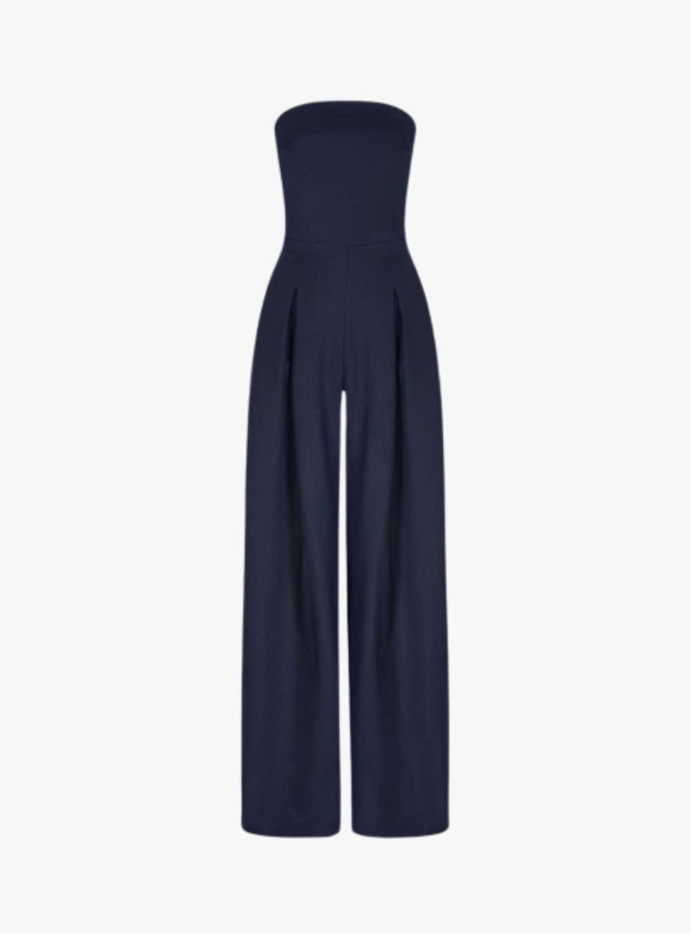 | Strapless Tailored Wide Leg Jumpsuit