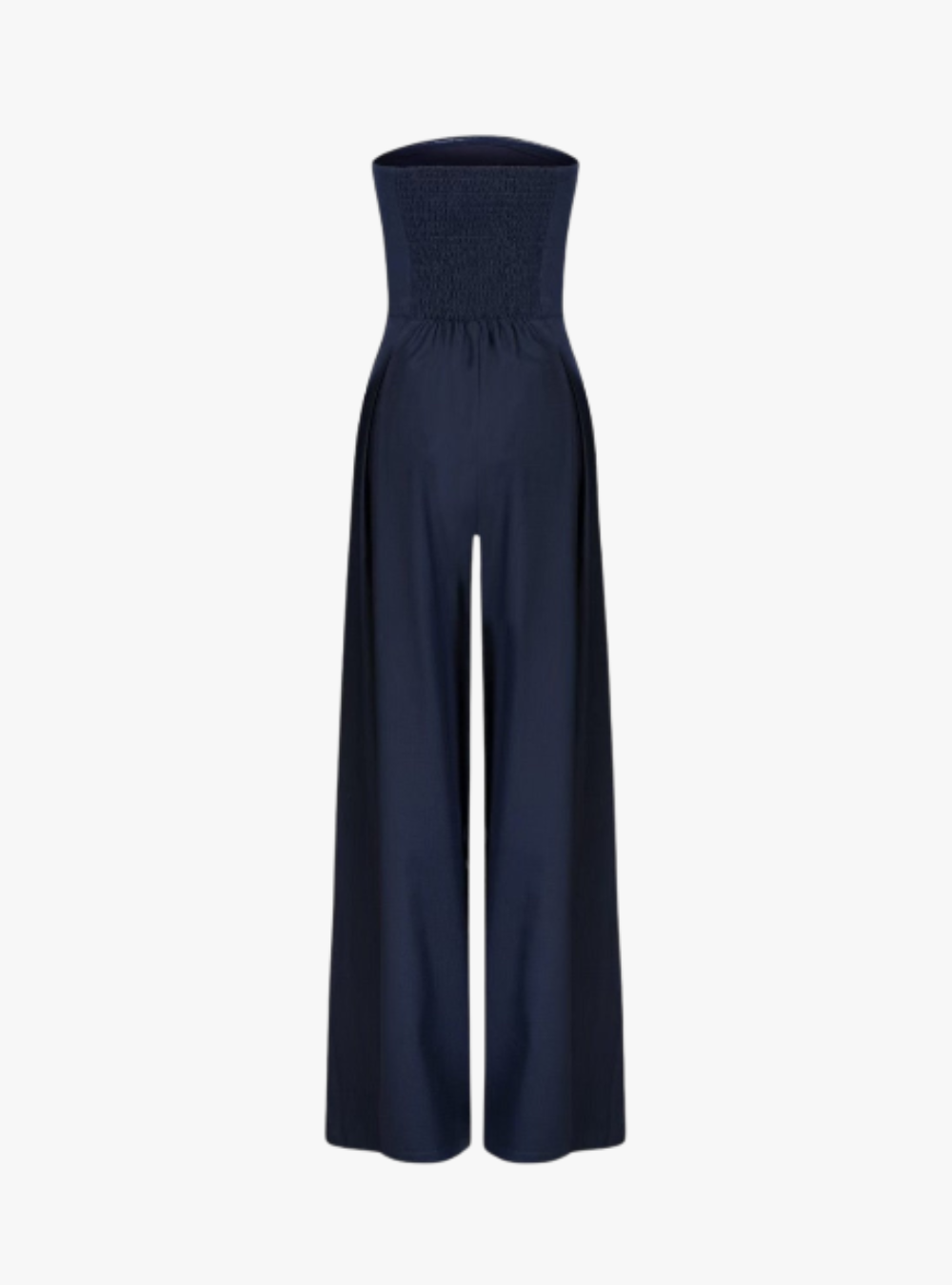 | Strapless Tailored Wide Leg Jumpsuit