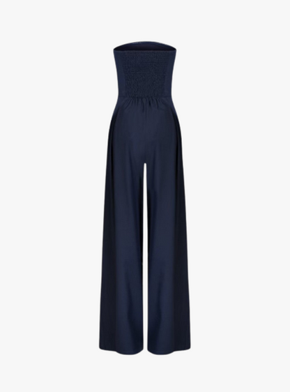 | Strapless Tailored Wide Leg Jumpsuit