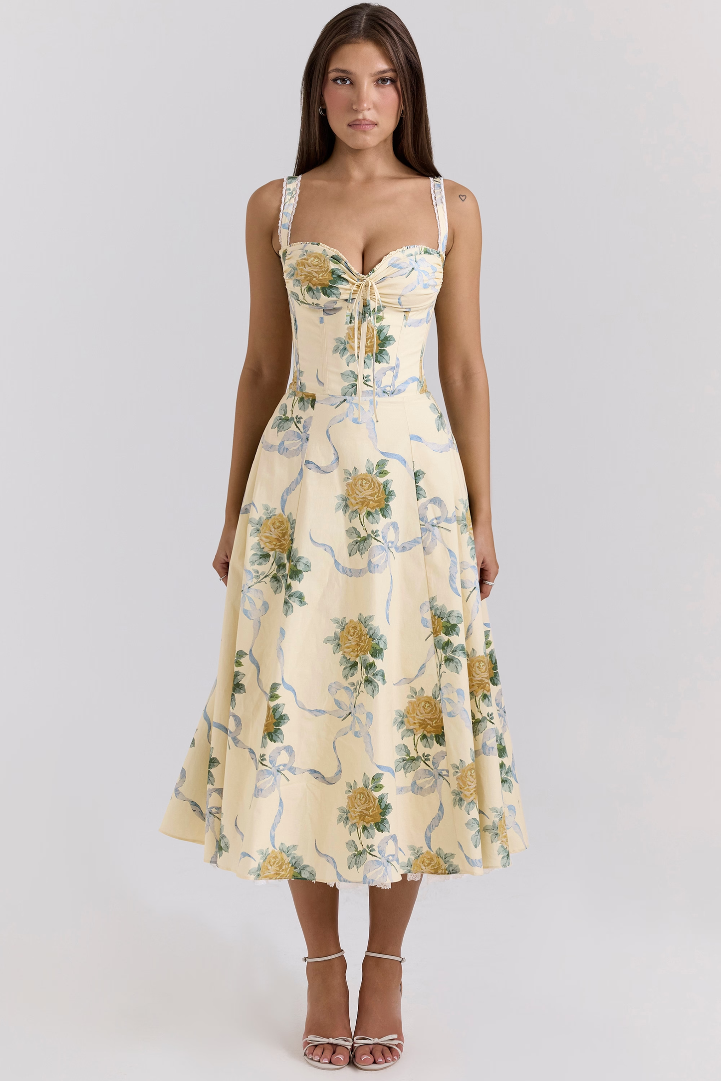 | Vintage Floral Midi Sundress