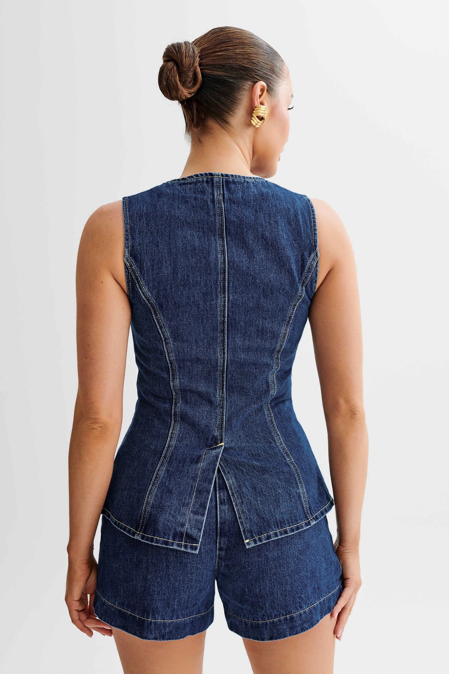 Isabeau Denim Two-Piece Set