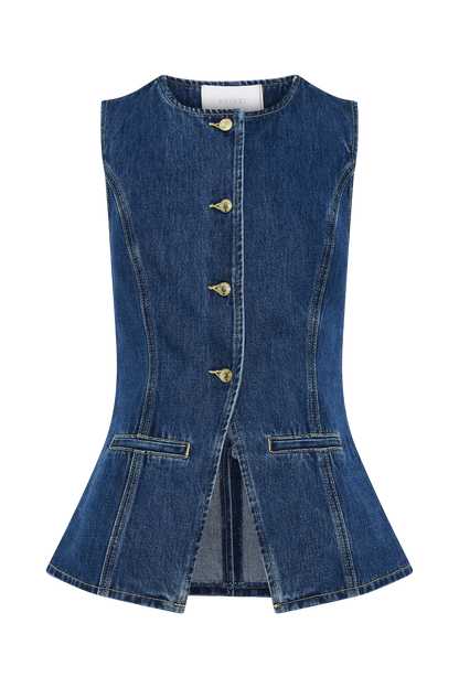 Isabeau Denim Two-Piece Set