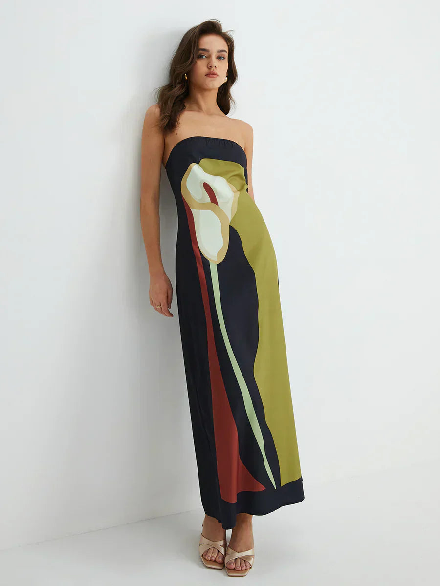 | Strapless Maxi Dress