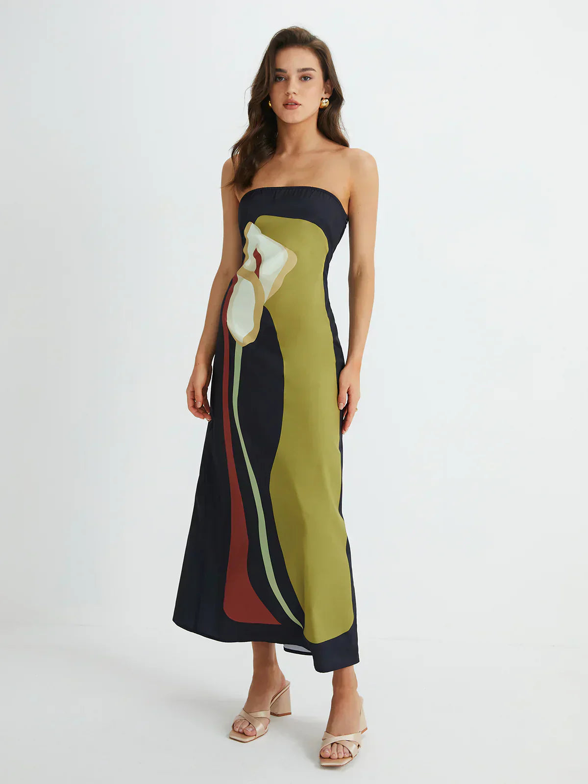 | Strapless Maxi Dress