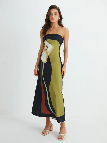 | Strapless Maxi Dress