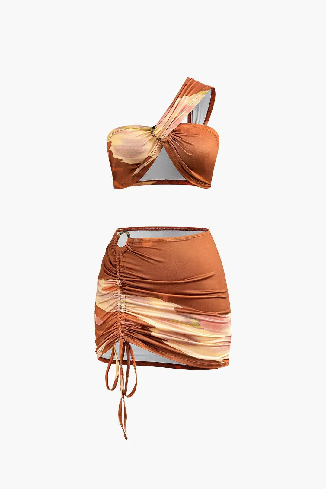 | Crop Top and Skirt Set