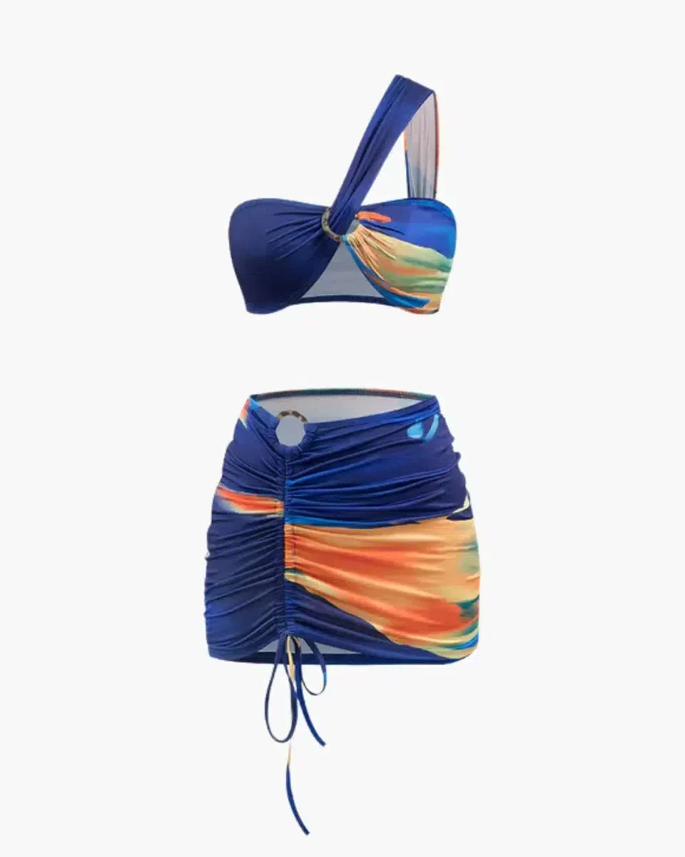 | Crop Top and Skirt Set