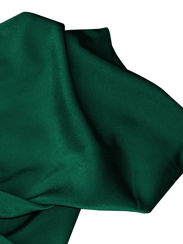 Sleeveless Solid Color Halter-Neck Midi Dresses