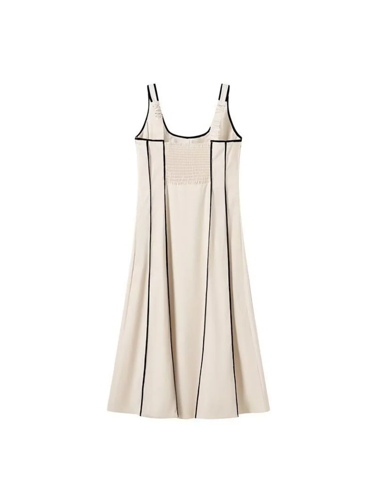 Fitted Silhouette Striped Tank Dress