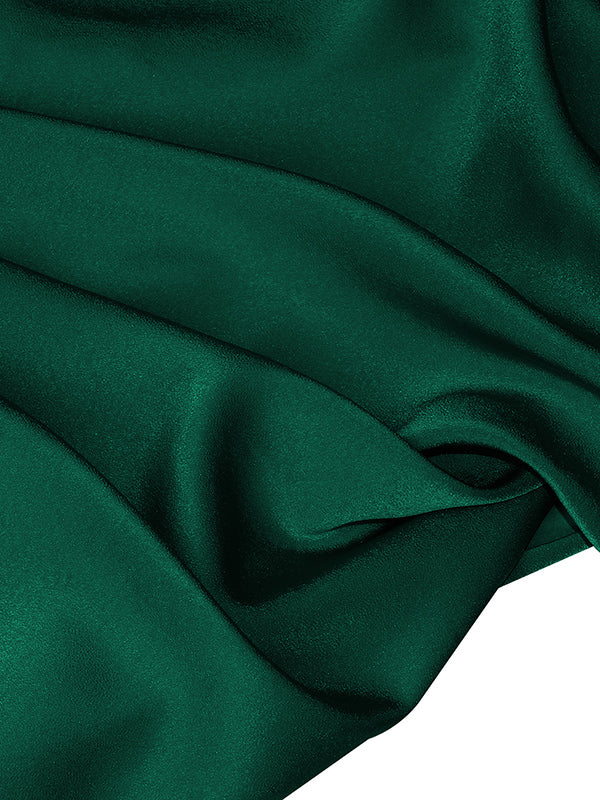Sleeveless Solid Color Halter-Neck Midi Dresses