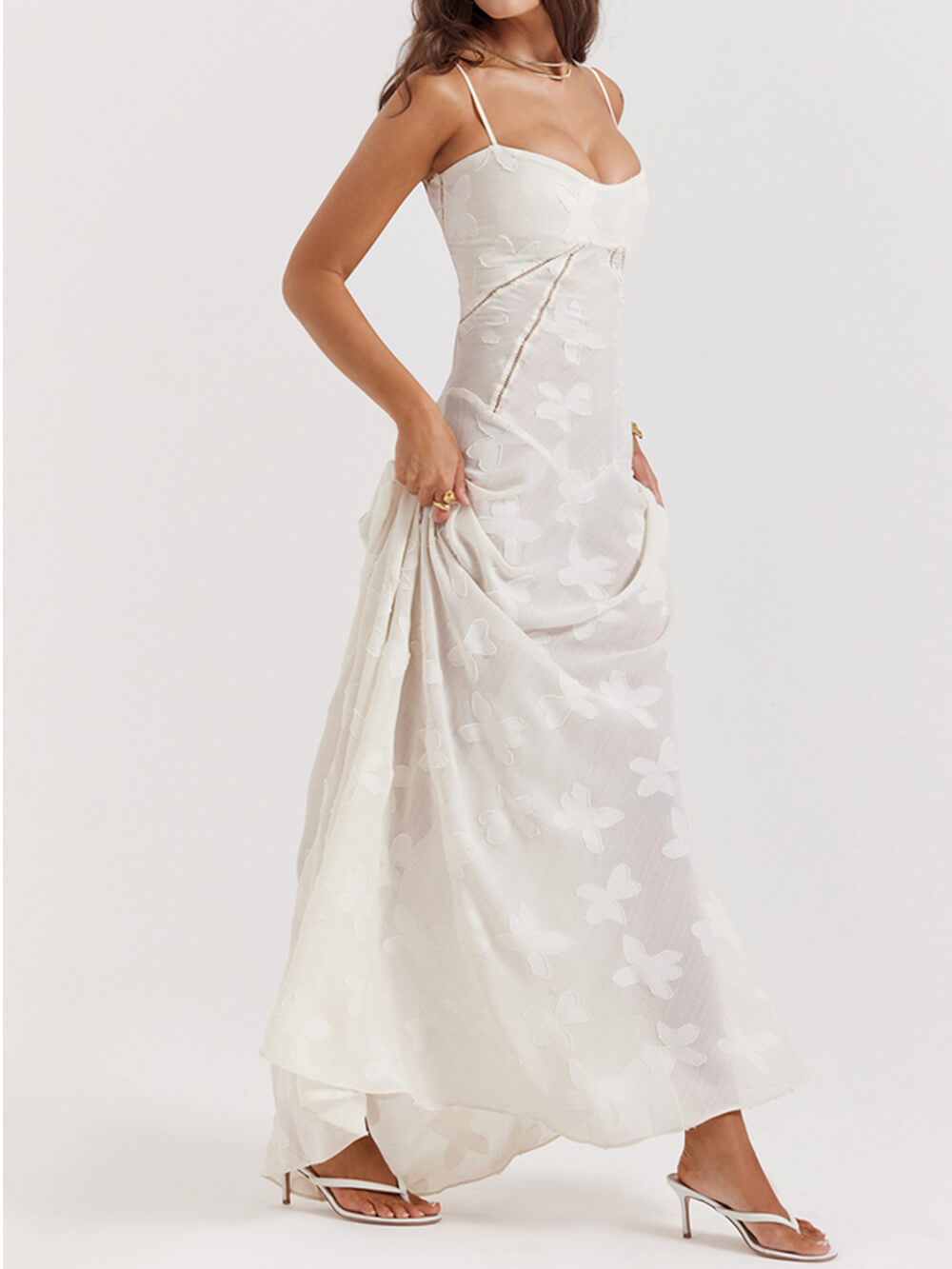 Evelyn-Fleur Lace Maxi Dress