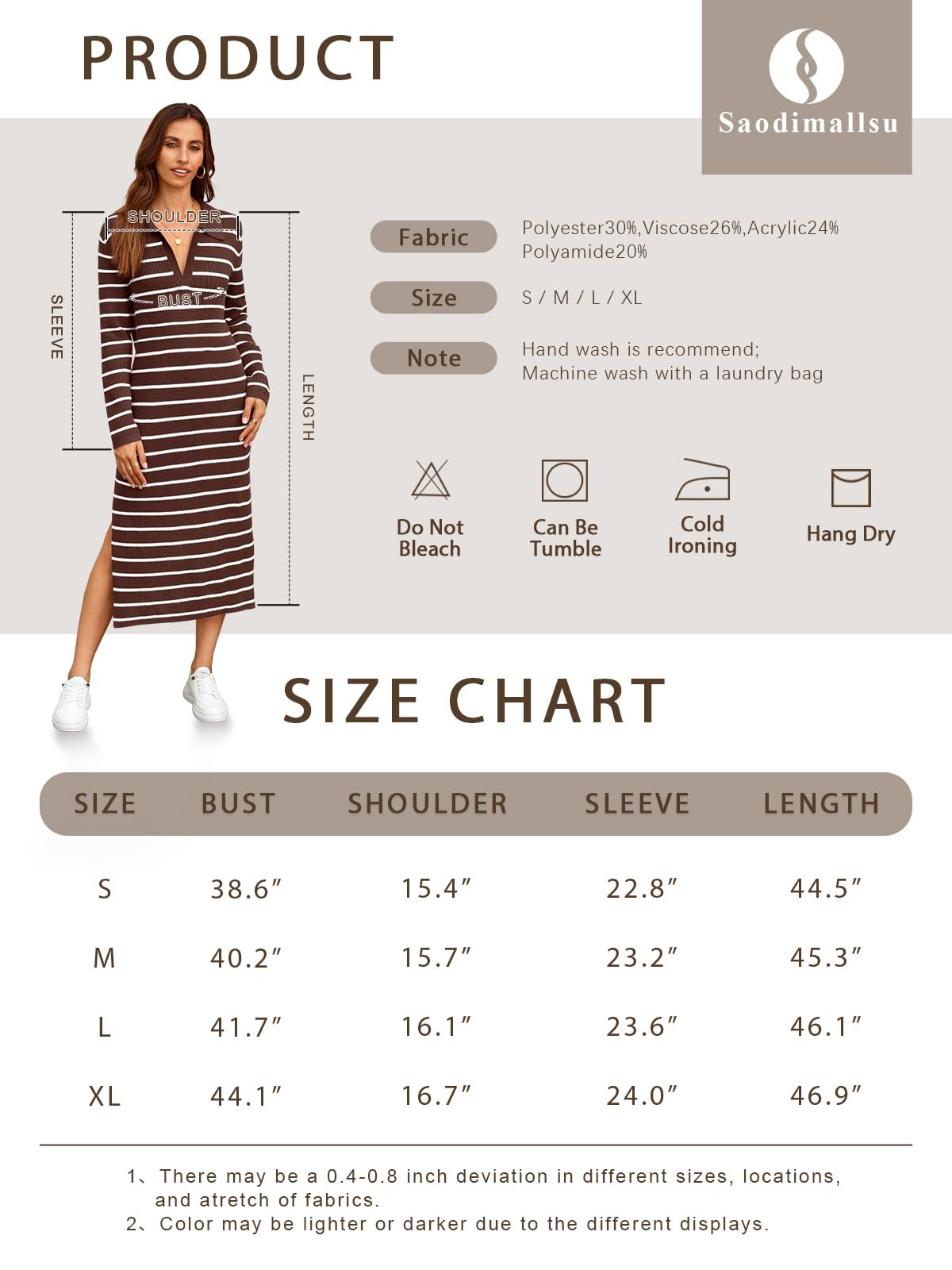 Fall Chunky Knit V Neck Collared Long Sleeve Sexy Slit Loose Midi Dresses