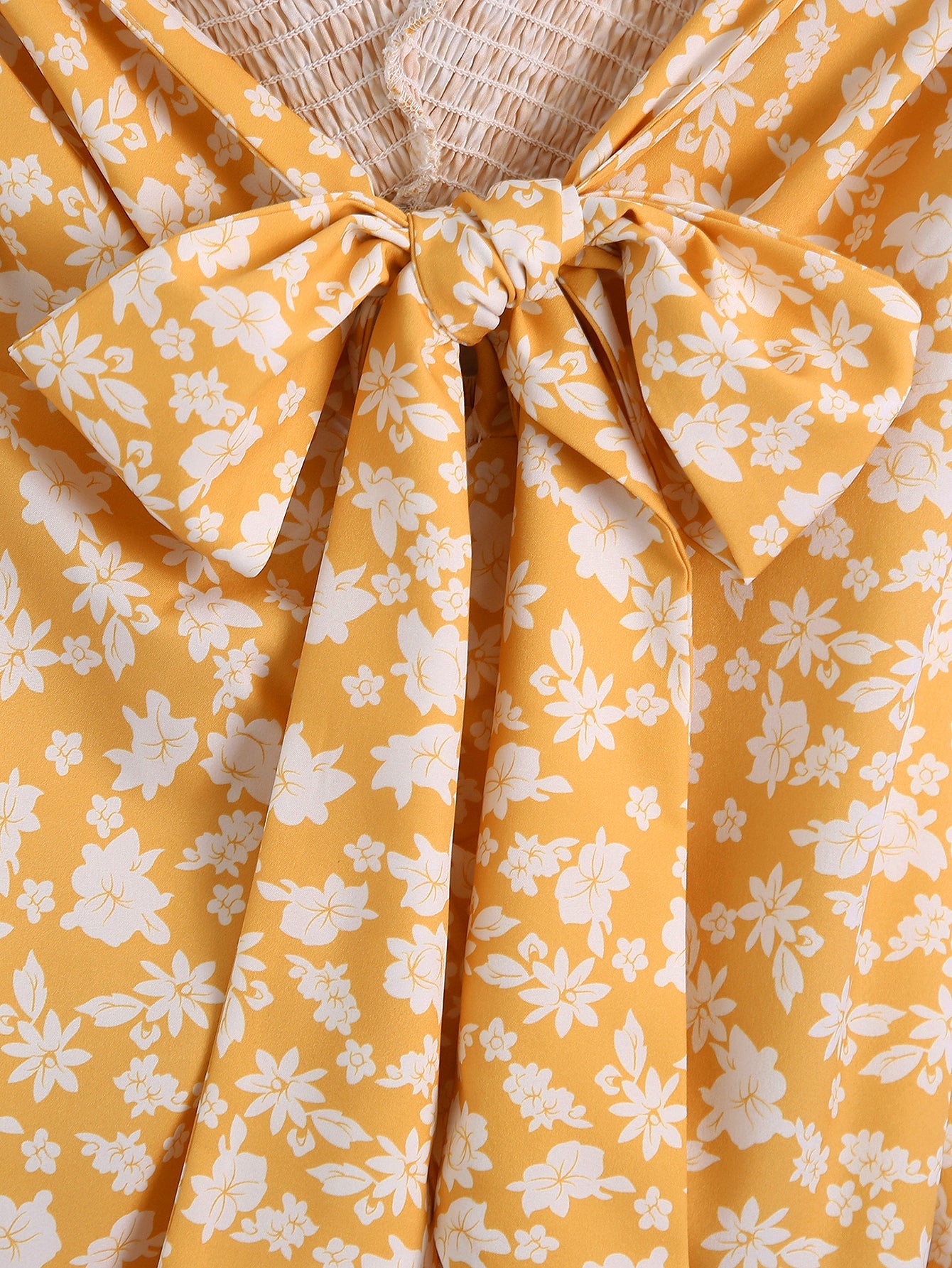 Spring Floral Halter Elastic Sleeveless Mini Dress