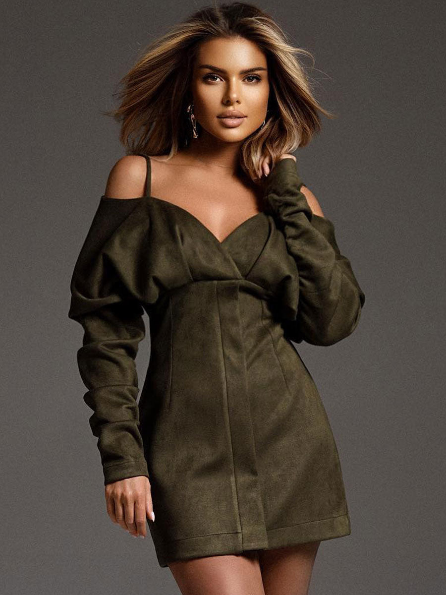 Ruching Bodycon Dress Spaghetti Straps Backless Mini Dresses
