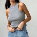 DressBetty - Knitted O Neck Off Shoulder Sexy Top