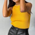 DressBetty - Knitted O Neck Off Shoulder Sexy Top