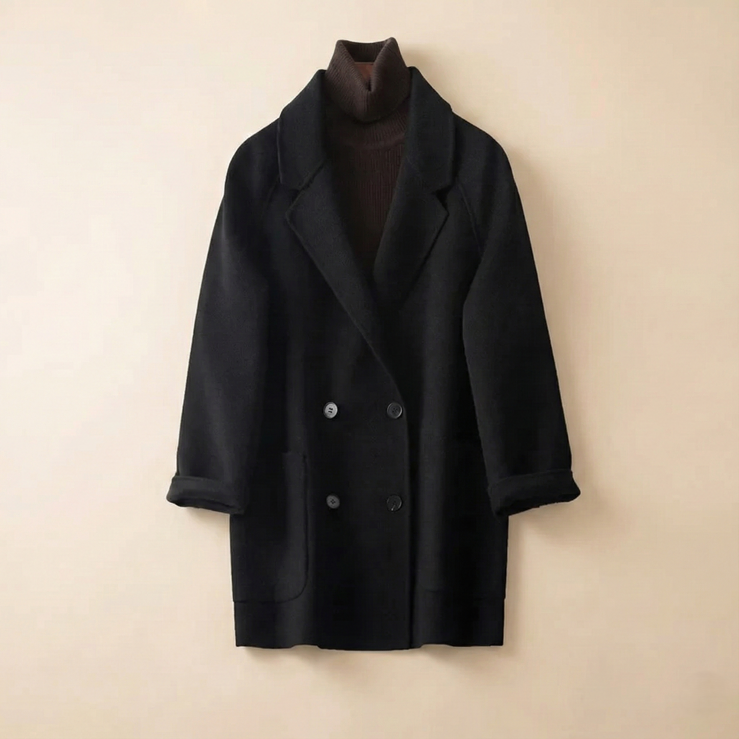 | Wool Herringbone Coat
