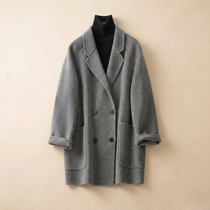 | Wool Herringbone Coat
