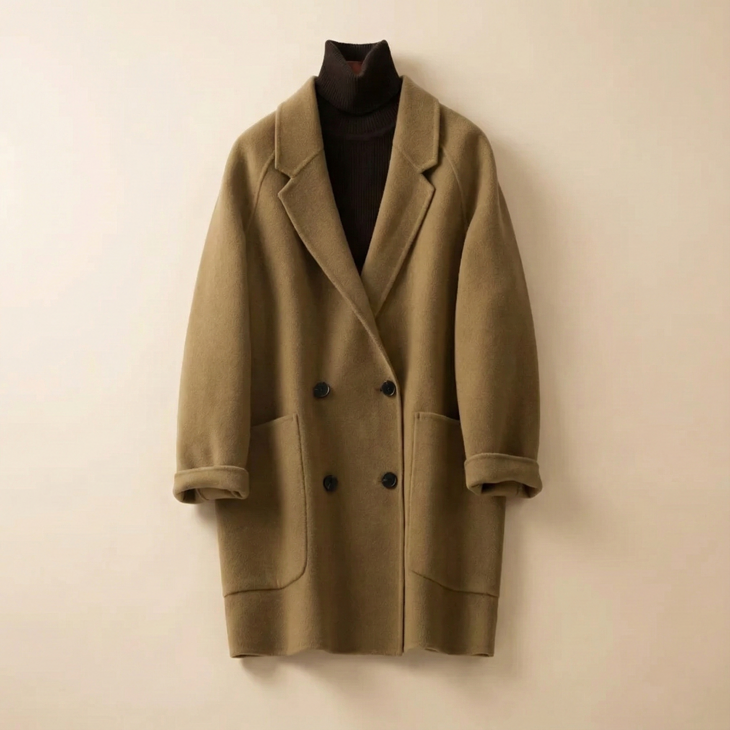 | Wool Herringbone Coat