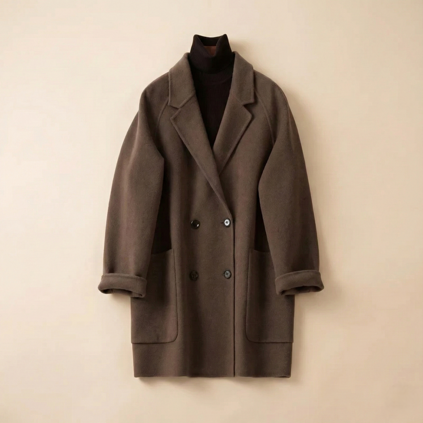 | Wool Herringbone Coat