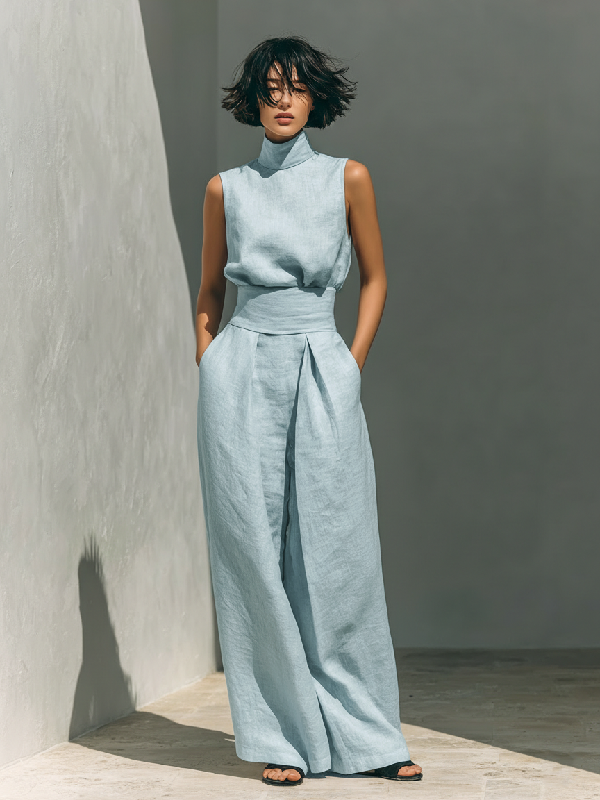 The Maria Set - Wide-Leg Trousers & Top