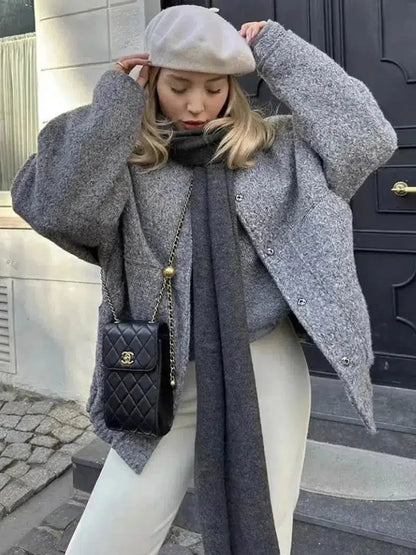 | Fleece bomber jacket