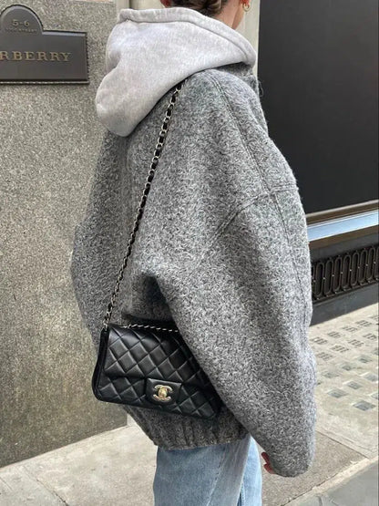 | Fleece bomber jacket