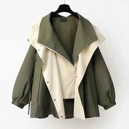 | Women's Hooded Double Layer Jacket