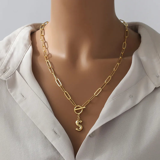 The Initial Toggle Necklace