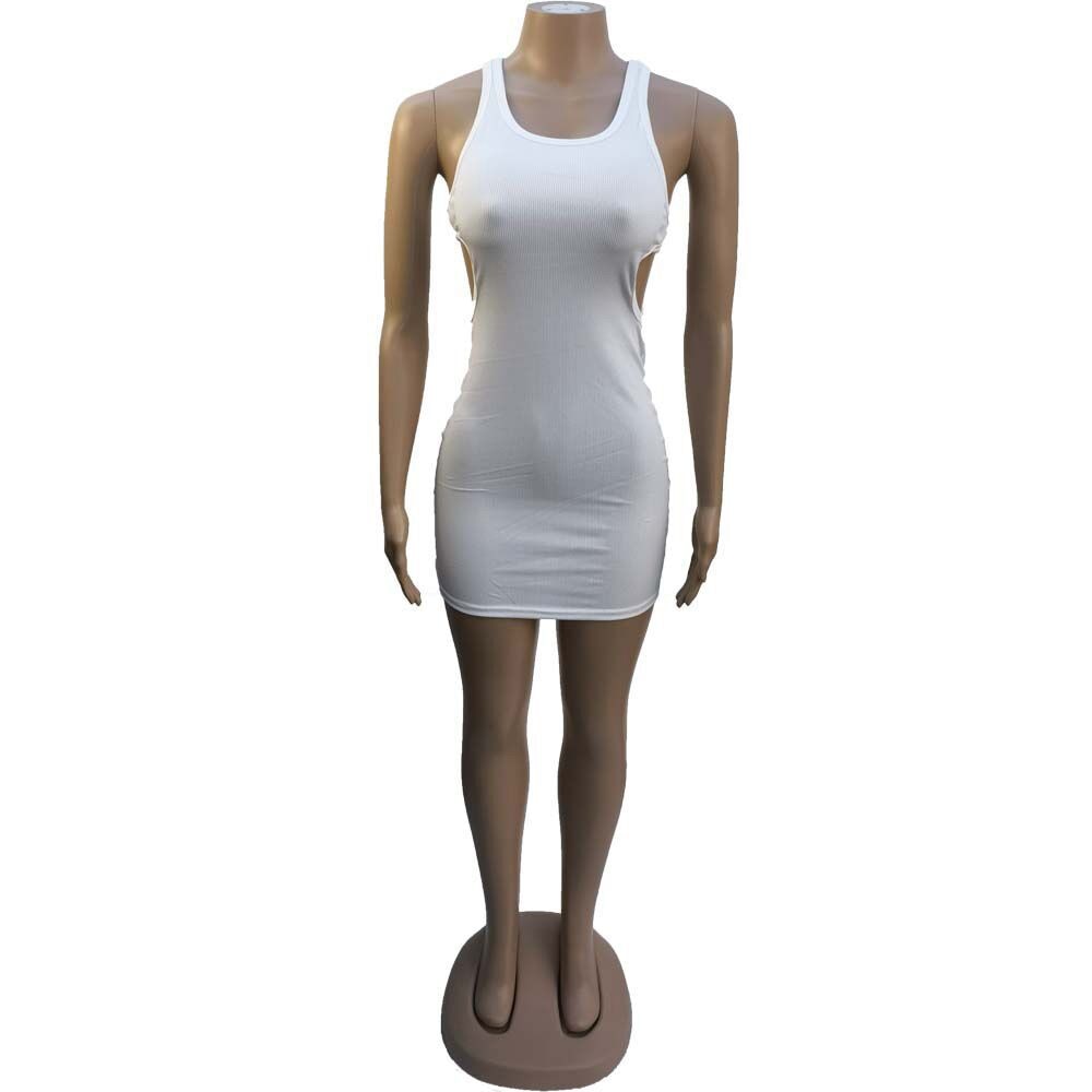 DressBetty - Sexy Mini Dress Summer Plain White Black T Shirt Dresses For Women