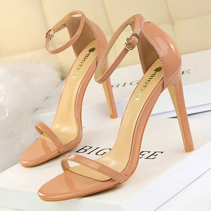 11cm Super High Heels Patent Leather Women Pumps Sexy Woman Heels
