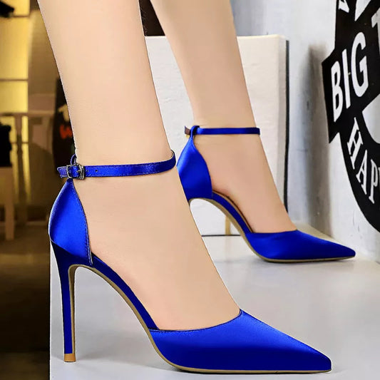 Green Blue Women Pumps High Heels Office Shoes Fashion Sexy Women