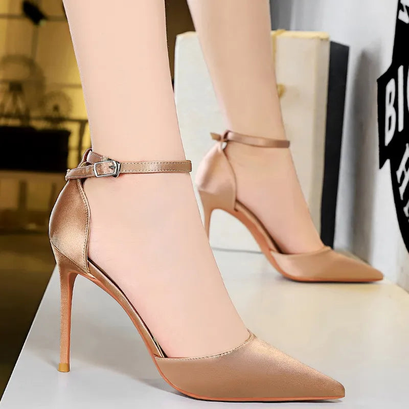 Green Blue Women Pumps High Heels Office Shoes Fashion Sexy Women