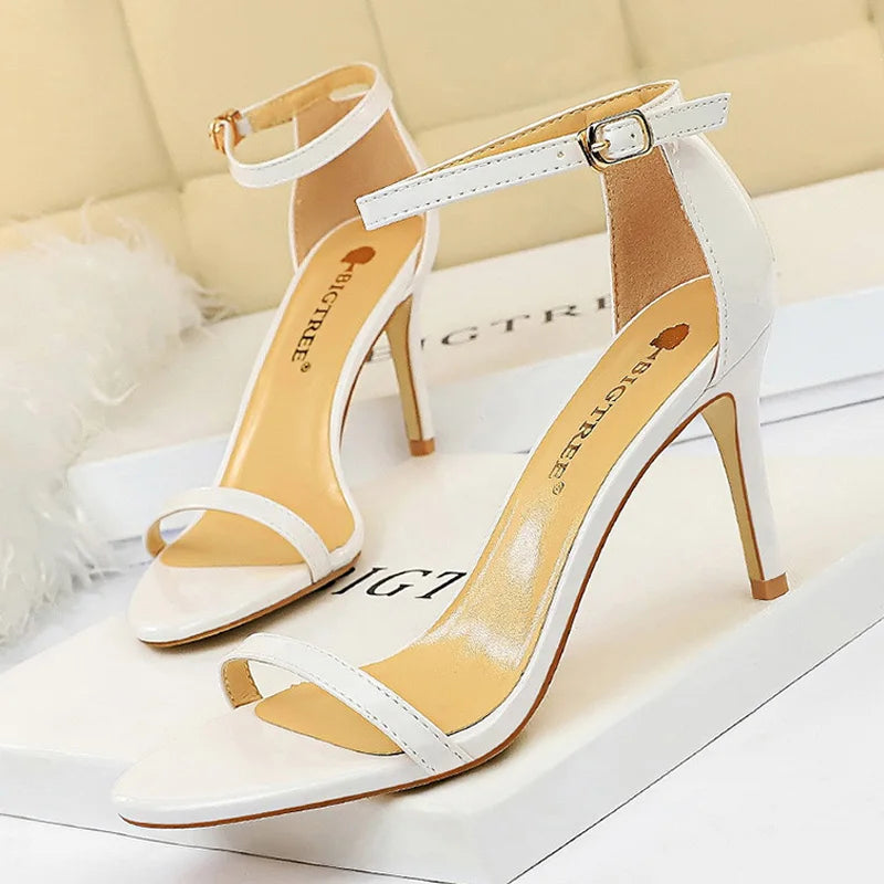 11cm Super High Heels Patent Leather Women Pumps Sexy Woman Heels