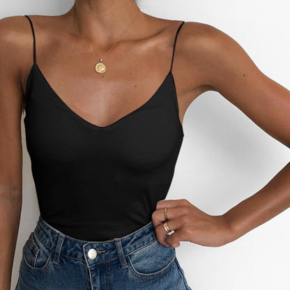 DressBetty - V Neck Basic Cami Top