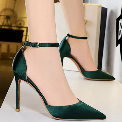 Green Blue Women Pumps High Heels Office Shoes Fashion Sexy Women