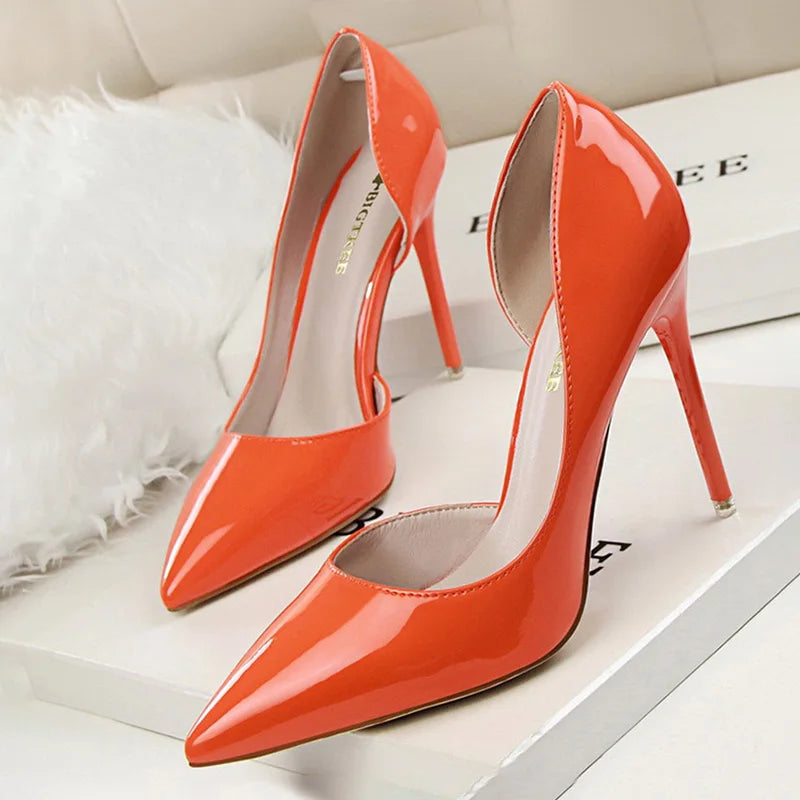 Patent Leather Stiletto Heels for Women - Sexy Party Pumps