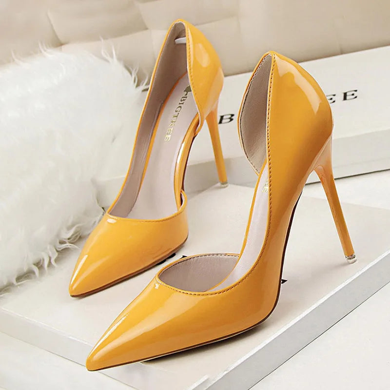 Patent Leather Stiletto Heels for Women - Sexy Party Pumps