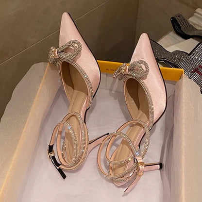 Transparent PVC Pointed Toe Women Pumps Sandals