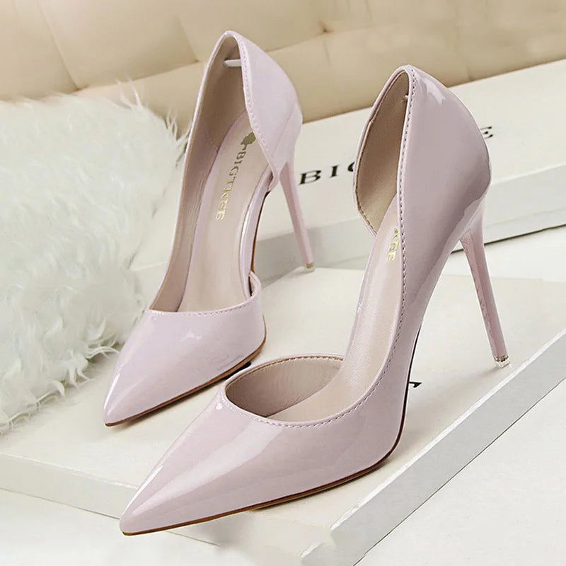 Patent Leather Stiletto Heels for Women - Sexy Party Pumps