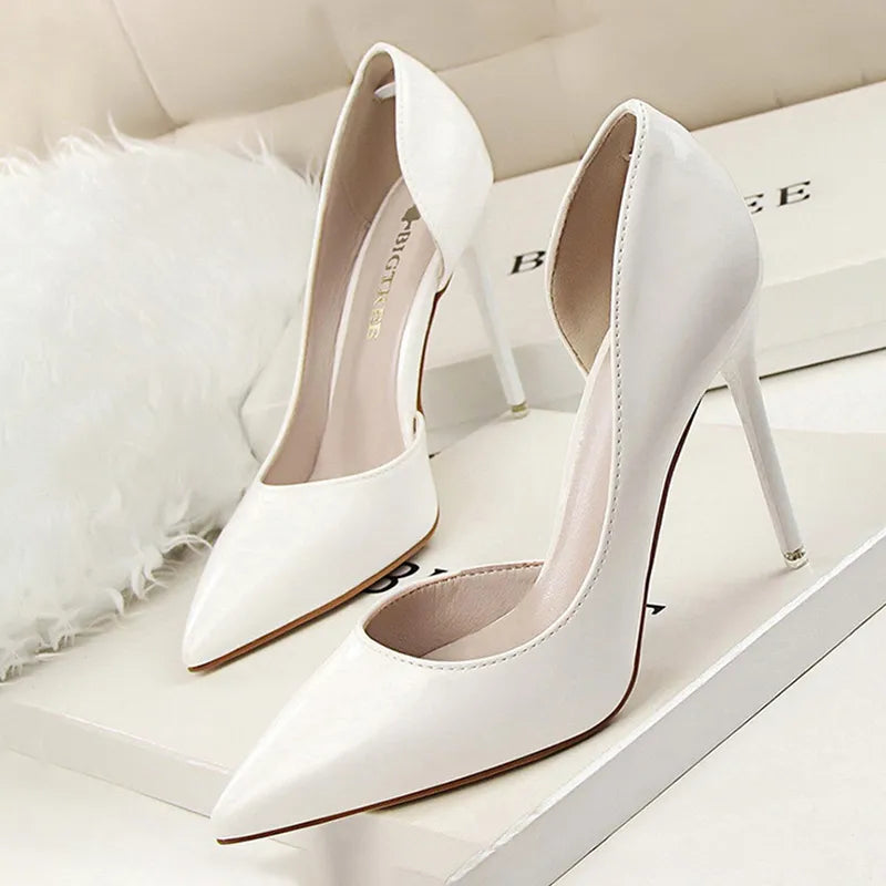 Patent Leather Stiletto Heels for Women - Sexy Party Pumps
