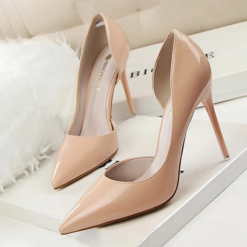 Patent Leather Stiletto Heels for Women - Sexy Party Pumps