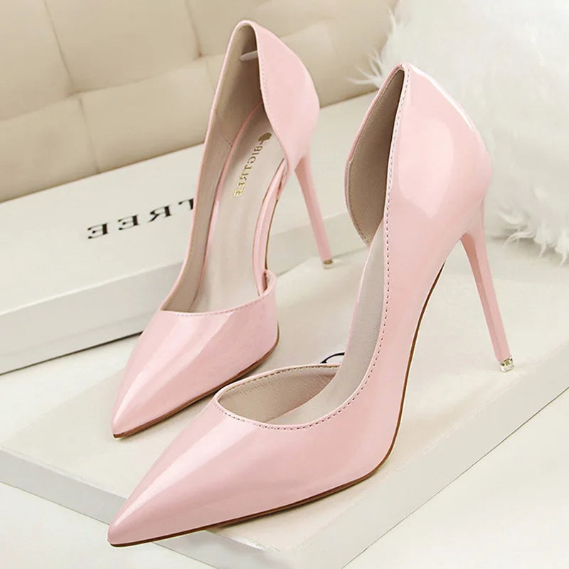 Patent Leather Stiletto Heels for Women - Sexy Party Pumps