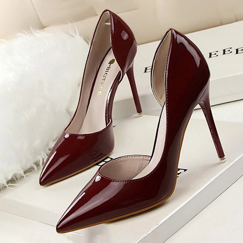 Patent Leather Stiletto Heels for Women - Sexy Party Pumps