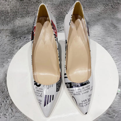 Patent Pointy Toe High Heel Shoes for Women
