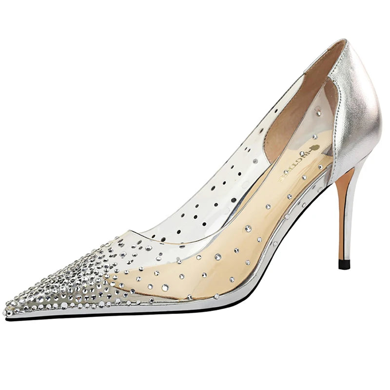 Transparent Stiletto Wedding Shoes for Women