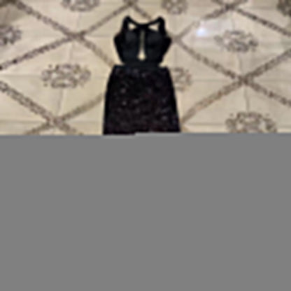 Round Neck Sleeveless Hollow out Maxi Bodycon Dress HT2694