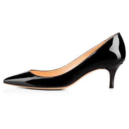 Leopard Pumps Shoes with 2.6 Inch Thin Heels