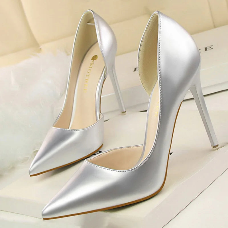 Patent Leather Stiletto Heels for Women - Sexy Party Pumps