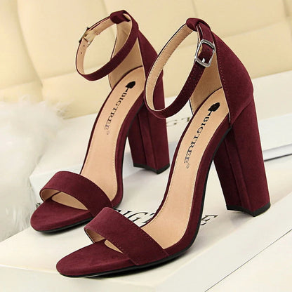 High Heel Pumps with Comfortable Block Heels for Women